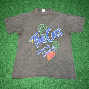 Vintage 80s The Cars Door to Door T-shirt, 1987 Tour Concert, New Wave (Medium)